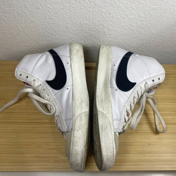 Nike Blazer Mid '77 Vintage White Black Sneakers Size 11 - Picture 6 of 8